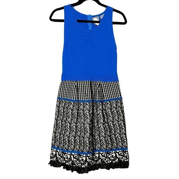 Anthropologie girls From Savoy Arden Mixed Media Knit & Tweed Sleeveless Dress - Picture 1 of 8